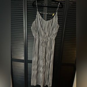 Xhilaration Jumpsuit Romper- Black and White Spaghetti Strap - XL